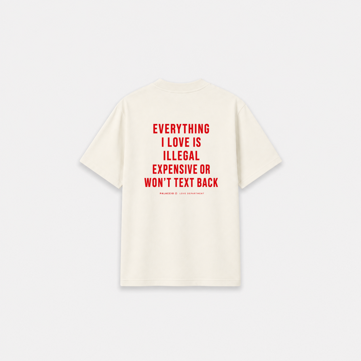 TEXT BACK T-SHIRT